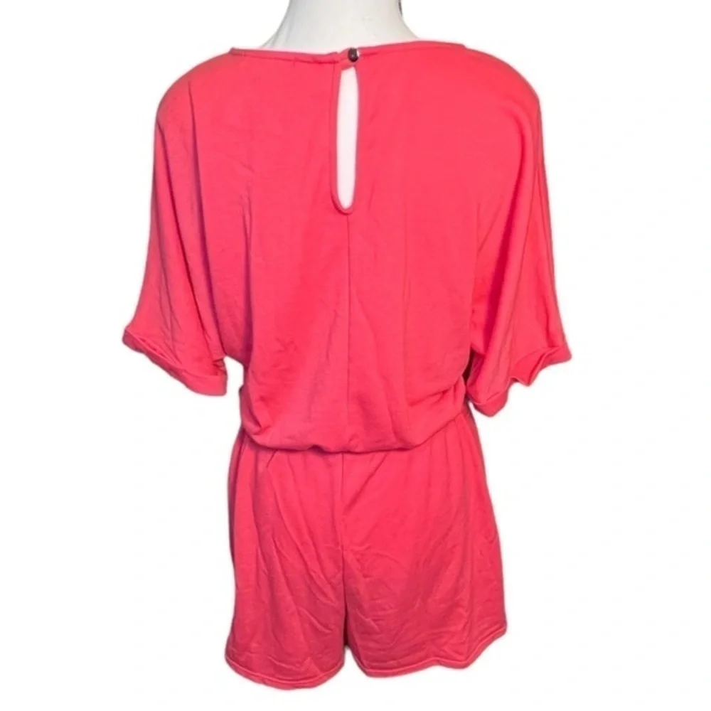 Orange Fire Coral Short Romper